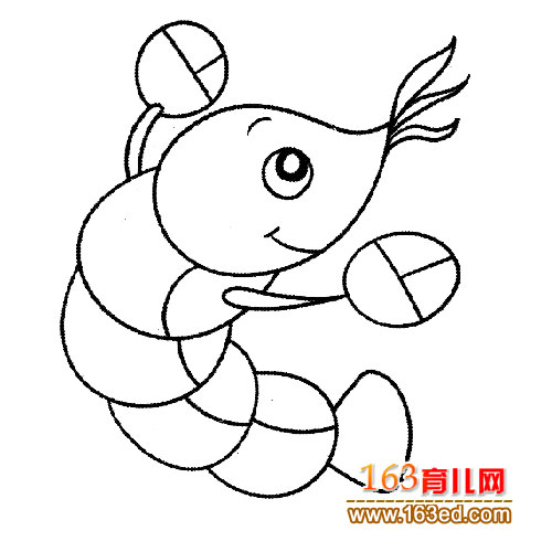 卡通 龙虾/简笔画│卡通龙虾2
